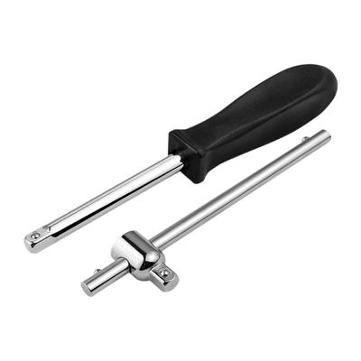 Адаптер со скользящей рукояткой из углеродистой стали с приводом 1/4", 2 шт., удлинитель для торцевого ключа для труднодоступных мест, ремонт автомобиля
