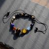 Galaxy Solar System Bracelet Men Universe Nine Planets Natural Stone Stars Earth Moon Bracelets Fashion Couple Jewelry