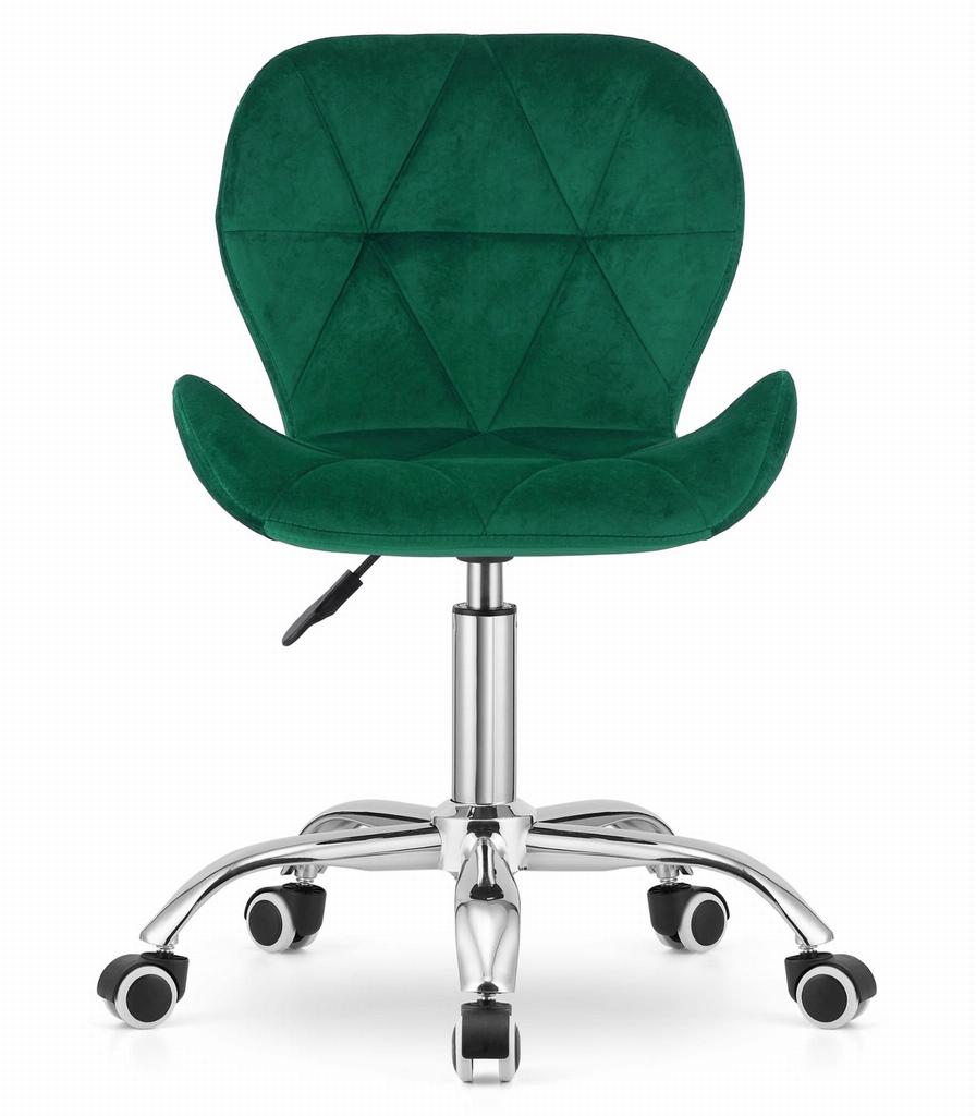 AVOLA velvet swivel chair - green
