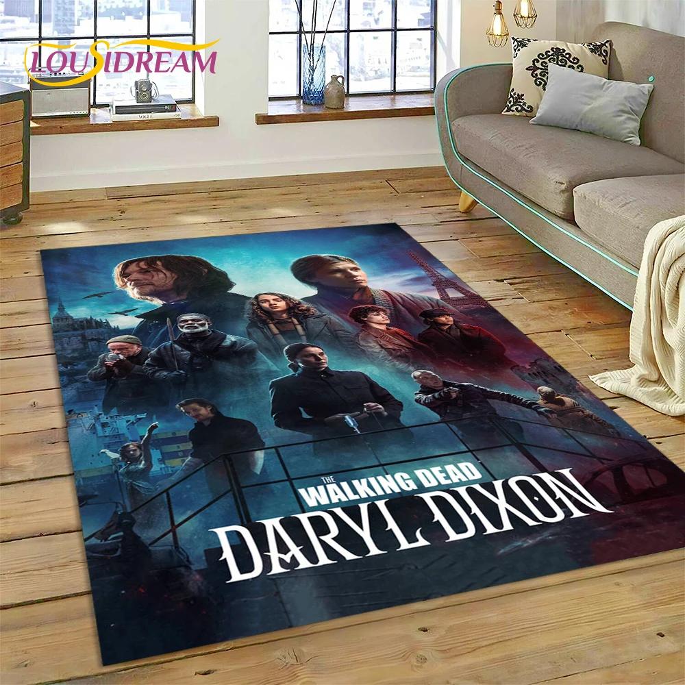 3D Ходячие мертвецы Линкольн TWD ТВ Ковер Ковер для гостиной Спальни Домашний декор, Напольный коврик Нескользящее украшение для дивана Придверный коврик
