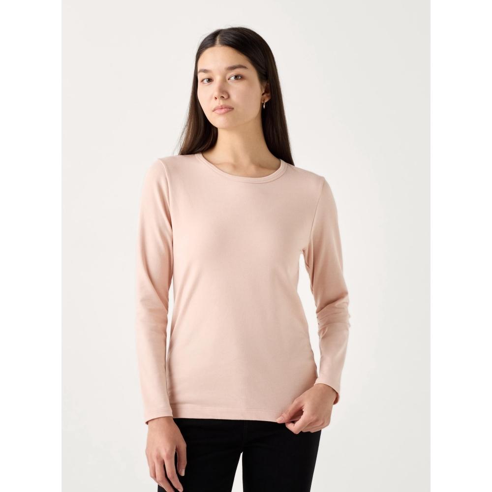 Uniqlo Футболка с круглым вырезом и длинным рукавом HeatTech CoTTon, очень теплая