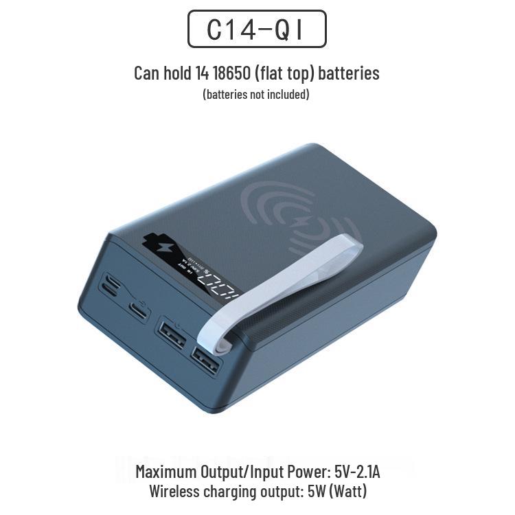 Набор Power Bank из 14 секций 18650, корпус для самостоятельной сборки с быстрой зарядкой