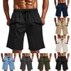Men's Summer Solid Color Casual Zippered Multi-Pocket Sports Quick-Drying Breathable Shorts