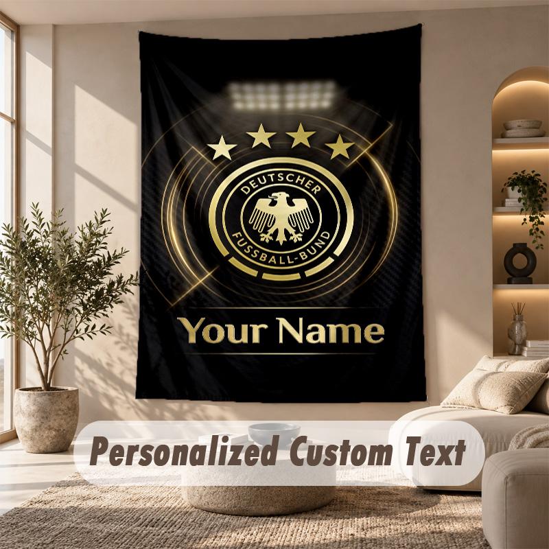 Tapestry Custom Name Text, Wall Hanging Tapestry Home Room DecorGermany national football team