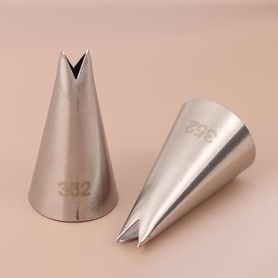 1 шт. #352 Насадки для украшения кексов в виде розовых листьев Насадки для кондитерских изделий Украшения из помадки Насадки в виде листьев Насадки для труб из нержавеющей стали