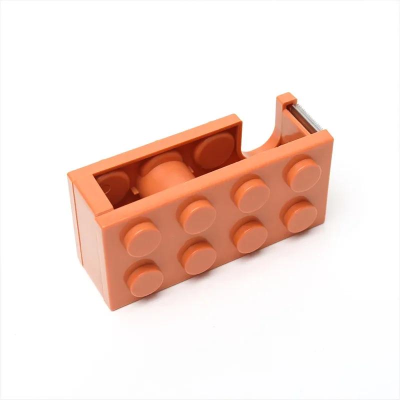 Конструктор Блок Настольный Резак для Скотча Держатель для Прозрачного Скотча для Офисных Канцелярских Принадлежностей Диспенсер для Скотча Милая Коробка для Хранения