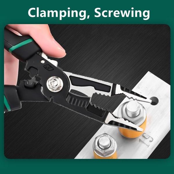 9-in-1 Wire Stripping Pliers Household Wire Pliers Broken Wire Peeling Pliers Professional Labor-saving Pliers Electrician Pliers