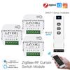 Tuya Умный ZigBee Модуль Переключателя Штор с RF433 для Мотора Рулонных Штор/Жалюзи Управление через Приложение Smart Life Alexa Google Home 2MQTT