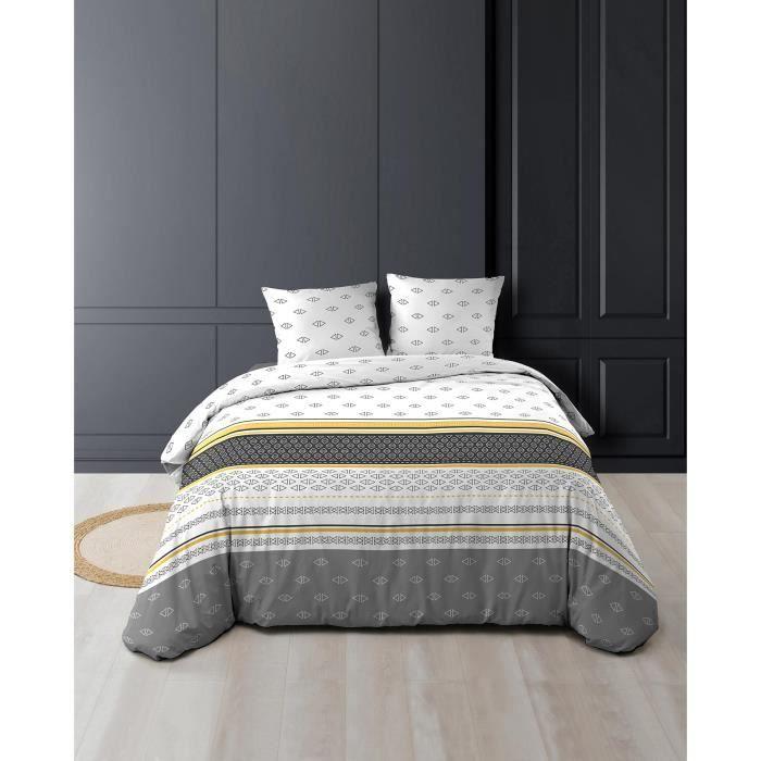 Housse de couette - Ethnique - Mexico - 220 x 240 cm - 100% coton - 2 taies d'oreiller