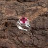 Natural Pink Tourmaline Gemstone 925 Sterling Silver Jewelry Handcrafted Ring RR-11-13