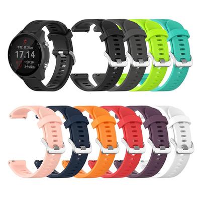 Силиконовый ремешок для часов 20 мм для Garmin Forerunner 645 245 245M, ремешок для умных часов Garmin Venu Vivoactive 3 Vivomove Trend