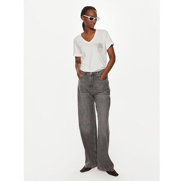 Jeans Liu Jo UF4129 DS048 Gray Wide Leg