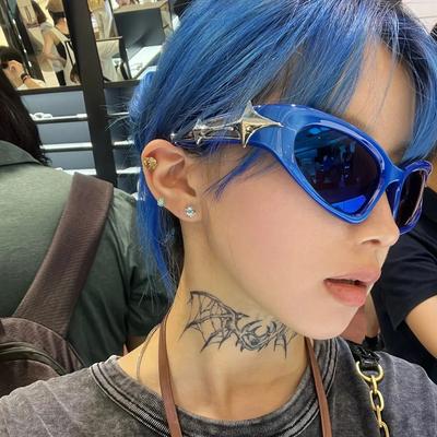 Y2k Fashion Punk Sports Солнцезащитные очки для мужчин и женщин, роскошные брендовые дизайнерские солнцезащитные очки, мужские винтажные очки UV400 Goggle Eyewear