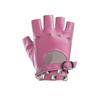 Lolita Accessory Goth Punk Fingerless Gloves Women Knuckle Gothic Rivet Gtrap Pink Black Artificial Leather GloveStage Personali