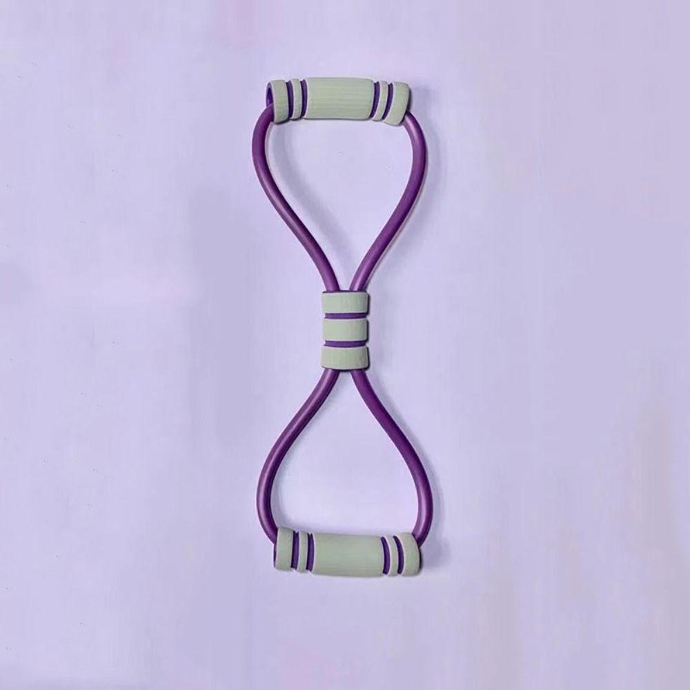 Bolded 8-shaped Stretcher TPE Tube Yoga Elastic Band Household Tension Rope Back Muscles