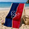 Houston basketball Logo Beach Towel, Microfiber Beach Towel, Perfect For Pool, Beach, Travel, Home Decor Beach Party Fan gifts