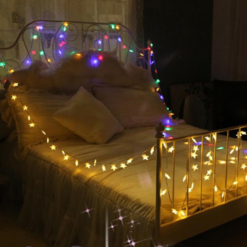10M 80leds Star String Lights Twinkle Garlands Light Christmas Lamp For Holiday Xmas Party Wedding Outdoor Decoration