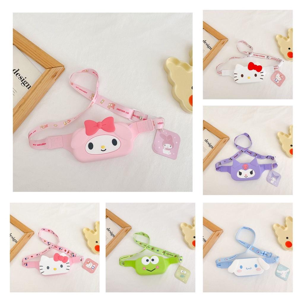 Милая мультяшная силиконовая нагрудная сумка для повседневного и уличного использования детьми