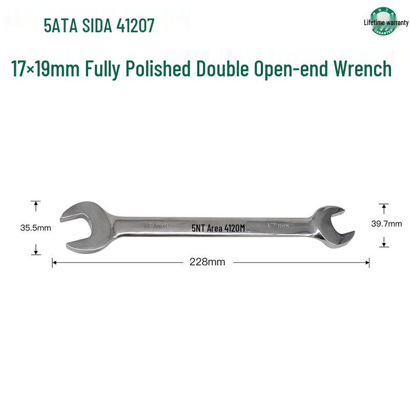 Двусторонний рожковый гаечный ключ SATA, Размеры: 8-24mm (Тип вилки)