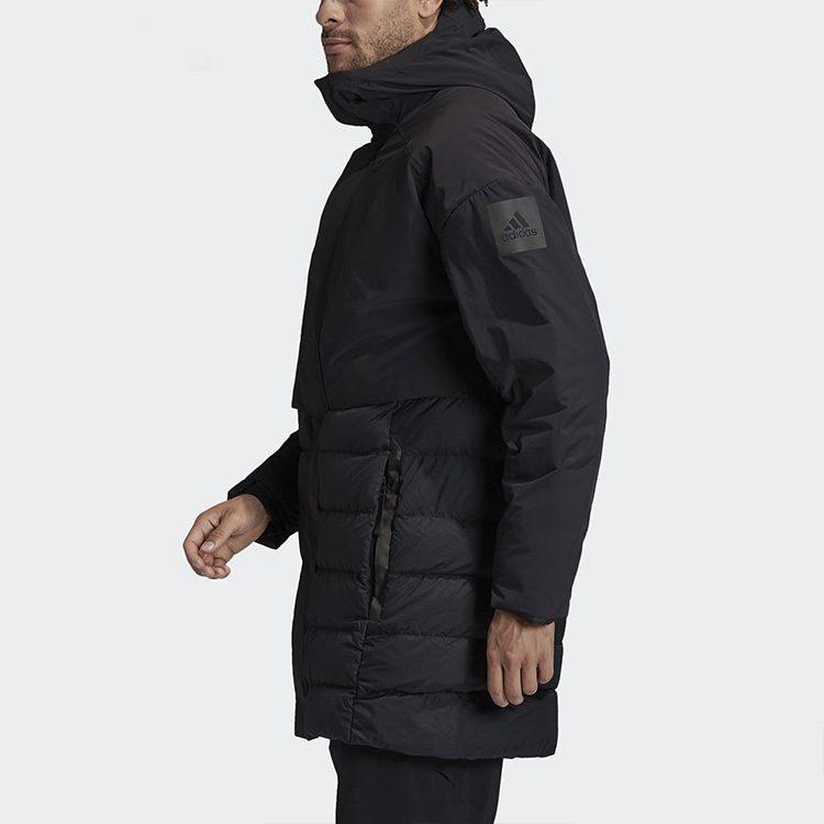 adidas Мужские пуховики Черные С капюшоном Утепленные Другие DZ1421