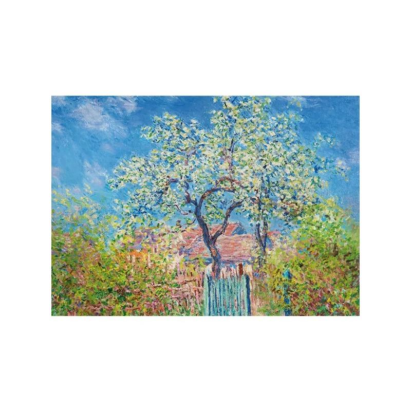 Выставка Клода Моне, художественные плакаты, холст, масляная живопись, сад, лодка, озеро, пейзаж, природный ландшафт, настенная живопись