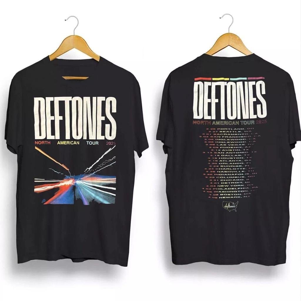 NEW Deftones 2025 North American Tour Black T-Shirt S to 5X fan gift