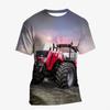 3D-печать Новая футболка с трактором Модная детская крутая уличная хип-хоп смешная футболка для мужчин и женщин смешные летние топы с коротким рукавом