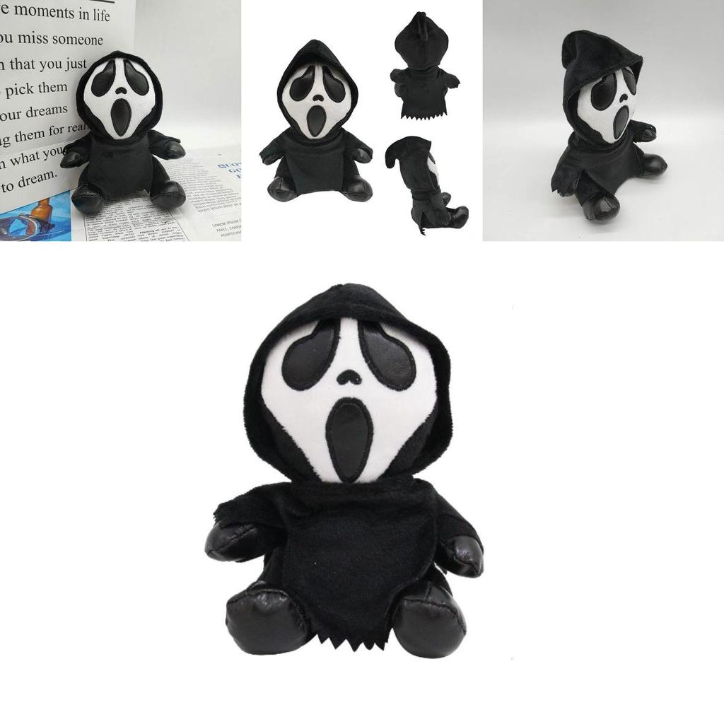 Плюшевая кукла Scream Ghostface для домашнего декора и вечеринок в стиле хоррор 7,87 дюйма