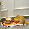 Керамическая миска для кошки на высокой ножке с наклонным горлышком, защита шеи, кормушка, которую нелегко опрокинуть, большого диаметра, против черных точек на подбородке