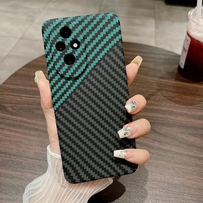 Чехол для Honor 200 5G, текстура углеродного волокна, противоударный, жесткий ПК, чехол для телефона