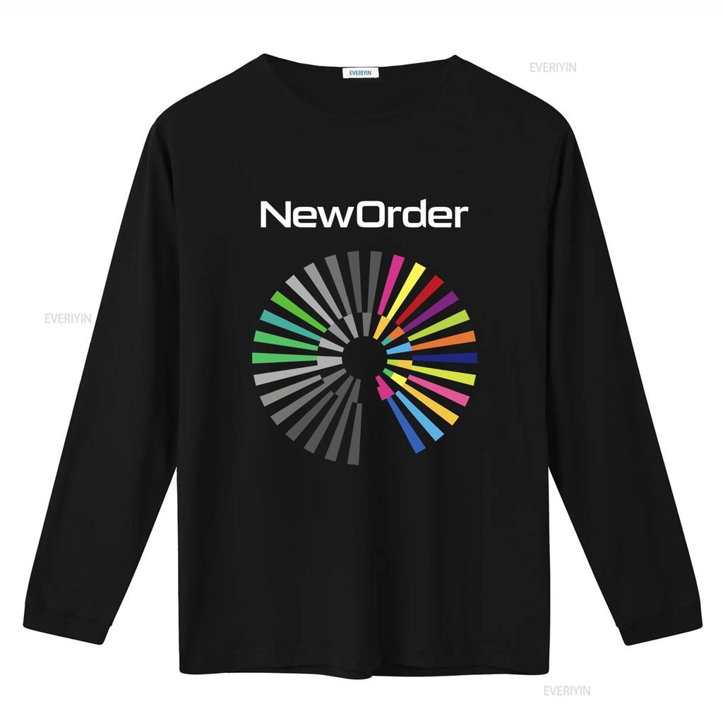 Футболка группы New Order Полные размеры S 5XL Мультиколор Ретро-дизайн винтажный Стирка повседневная дизайнерская одежда Дышащая homme