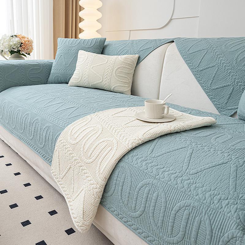 Mi Bai Подушка для дивана Полотенце на спинку Сезонное универсальное противоскользящее пылезащитное сиденье Минималистичный современный кожаный чехол для дивана Полотенце