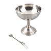 Чашка для мороженого из нержавеющей стали 304, ретро, на ножке, сервировочная десертная миска для салата и пудинга