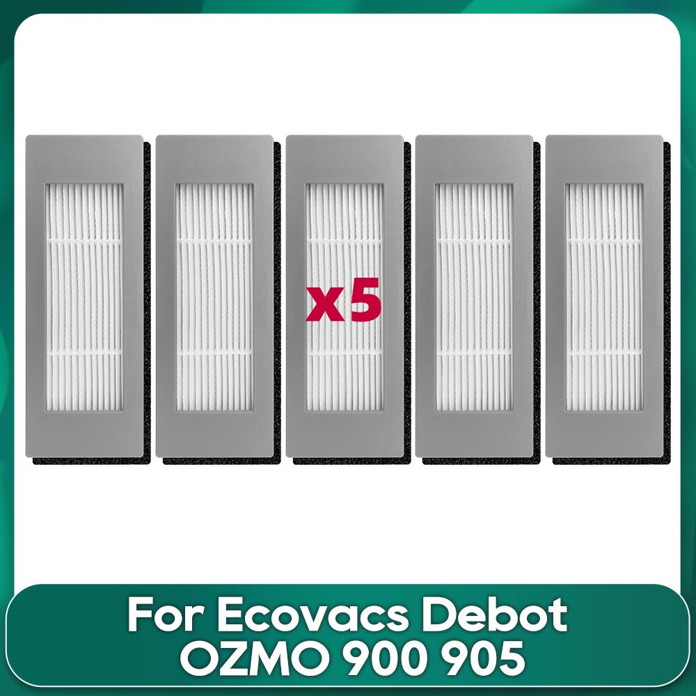 Подходит для Ecovacs Debot OZMO 900 DN55 905 Роликовая Основная Щетка Hepa Фильтр Салфетки для Швабры Аксессуары для Роботизированного Пылесоса Замена