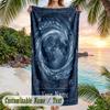 Fruitful Theme Quick Dry Beach Towel Custom Name Text Print Large Sand Resistant Towel Beach Vacation