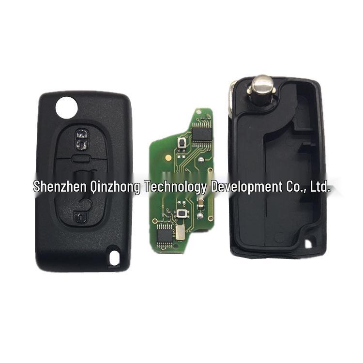 Ключ от машины Peugeot с 3 кнопками и багажником, частота 433, чип 7941