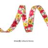 Thick Webbing Pet Collar Webbing Traction Rope Webbing Small Floral Double-sided Dog Collar Rope