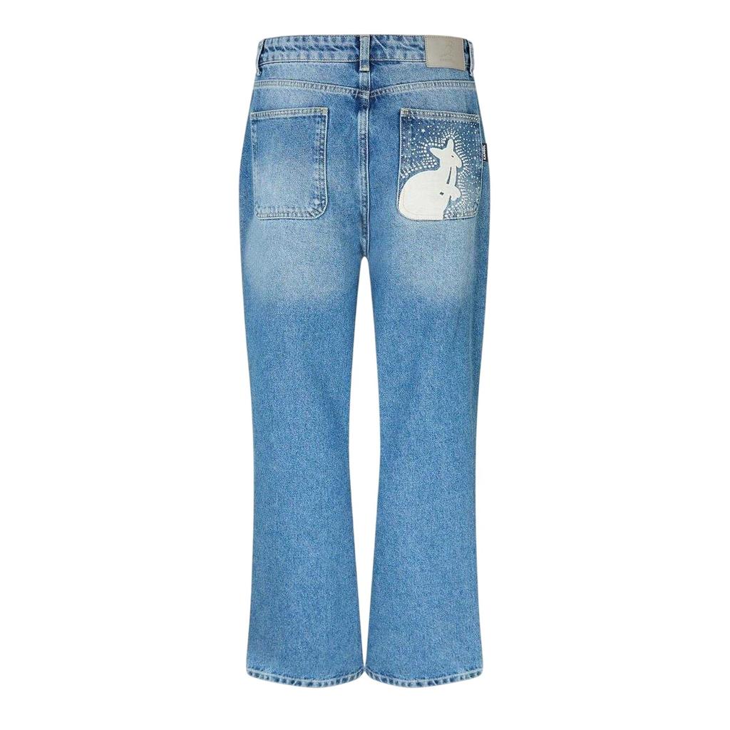 Kangol Womens/Ladies Denim Patch Boyfriend Jeans