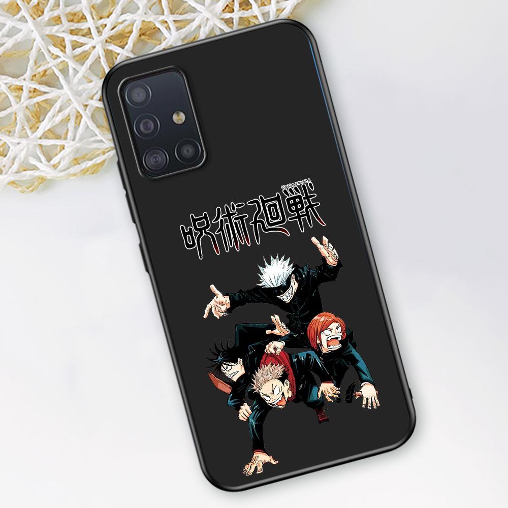 Крутой чехол для телефона с изображением аниме дзюдзюцу кайсен для Samsung Galaxy A12 A52 A51 A32 A21s A71 A02s A22 A31 A72 A41 A02 A42, черный чехол из ТПУ