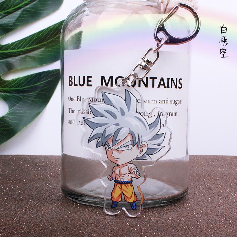 Аниме Dragon Ball Акриловые брелки Сон Гоку Вегета Маджин Буу Броли Фриза Транкс Замасу Гогета Лапис Супер Сайян Фигурки Игрушки