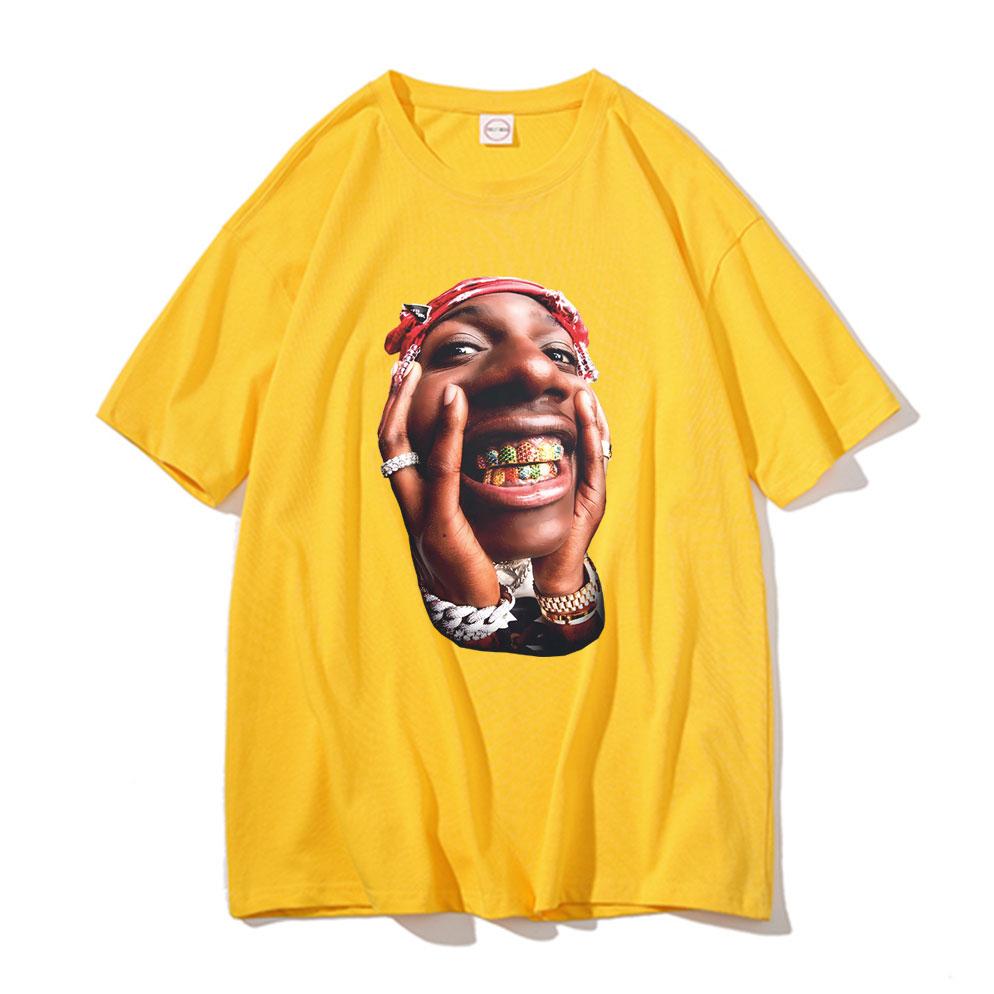Rapper Lil Yachty Big Face Graphic Print T Shirt Unisex Hip Hop Casual Loose Tshirts Male Oversized Streetwear Unisexs Vintage Tees
