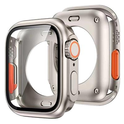 Замена на Ultra Screen Protector Cover для Apple Watch 44 мм 45 мм 40 мм 41 мм Жесткий ПК Передний Задний Бампер Чехол для IWatch 9 8 7 6 4SE