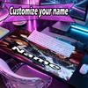 Custom Name Personalized Jujutsu Kaisen Pattern Mousepad, Laptop PC Desk Mat, Decorative Desk Mat for Home Keyboard Pad Gift