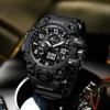 Новые мужские часы, электронные часы, молодежные спортивные водонепроницаемые многофункциональные часы с большим циферблатом, светящиеся