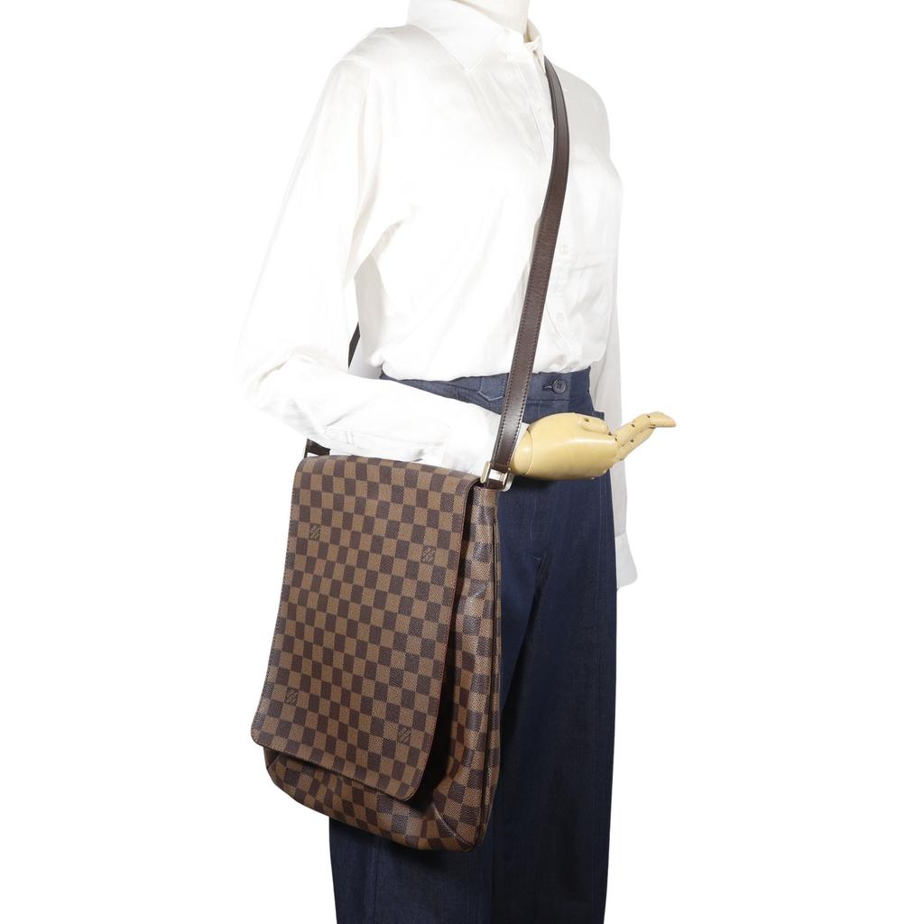 LOUIS VUITTON Muset Shoulder Bag N51302 Brown Damier canvas mens Used