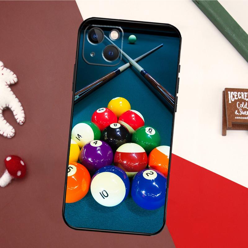 Спортивный чехол для бильярда для iPhone 16 15 14 Plus 13 12 11 Pro Max Mini 7 8 Plus X XR XS Max