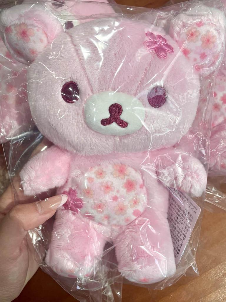 Плюшевая брелок-шарм Rilakkuma, 10-летний юбилей, Медведь Сакура