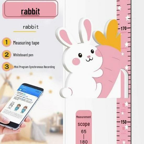 3D Наклейка на стену для измерения роста детей – Съемная, Не повреждающая, Точная линейка