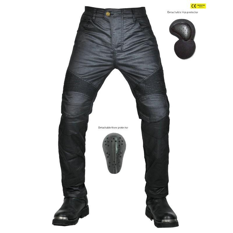 VOLERO Motorcycle Riding Pants Men Women - All-Season Waterproof Coated Straight Cut Protective Gear