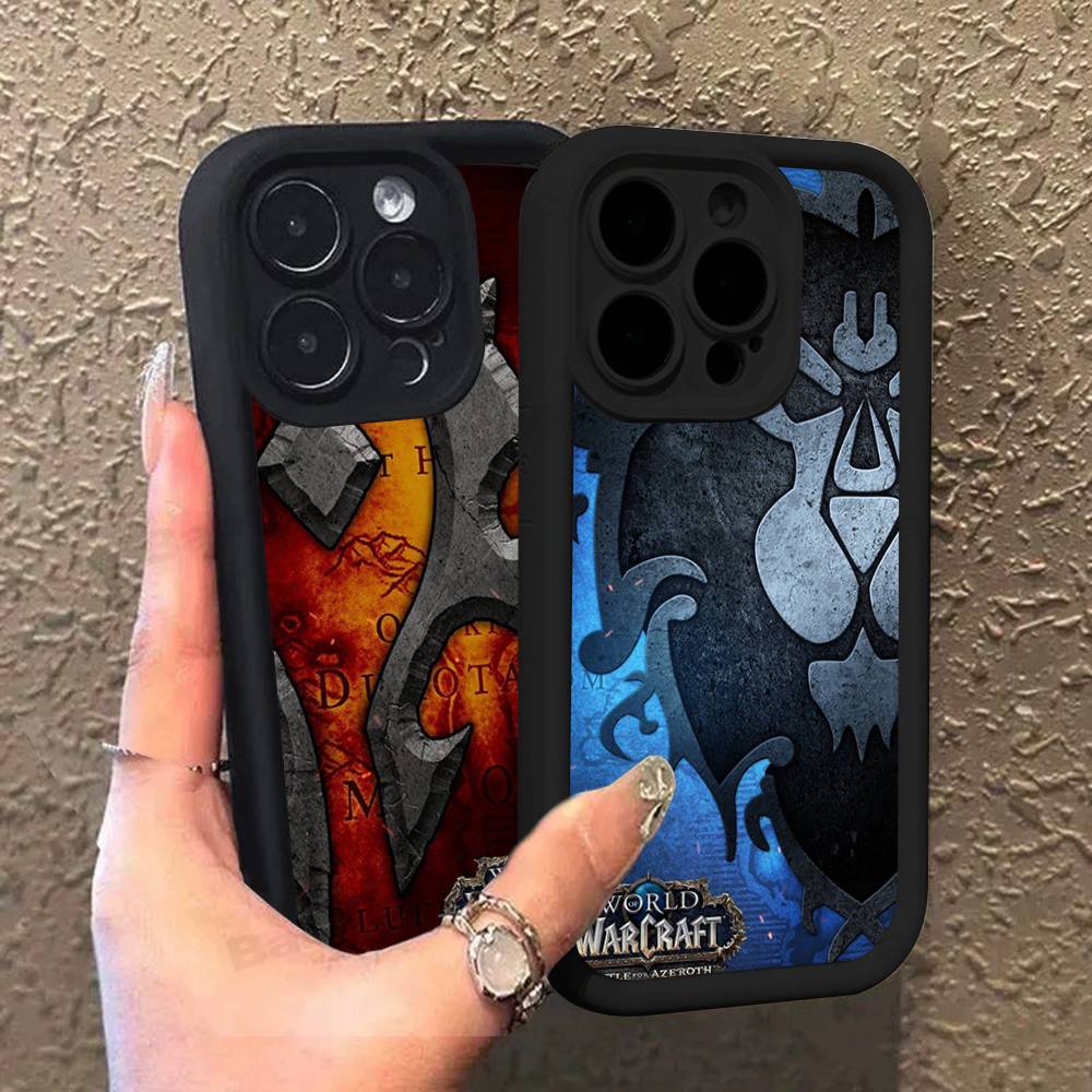 Игровой Мир Warcraft Силиконовый Мягкий Чехол для Телефона Для IPhone 17 16 15 14 Plus 13 12 Mini 11 Черный Чехол
